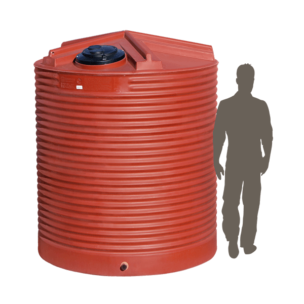 4500 Litre Corrugated Industrial  Tank